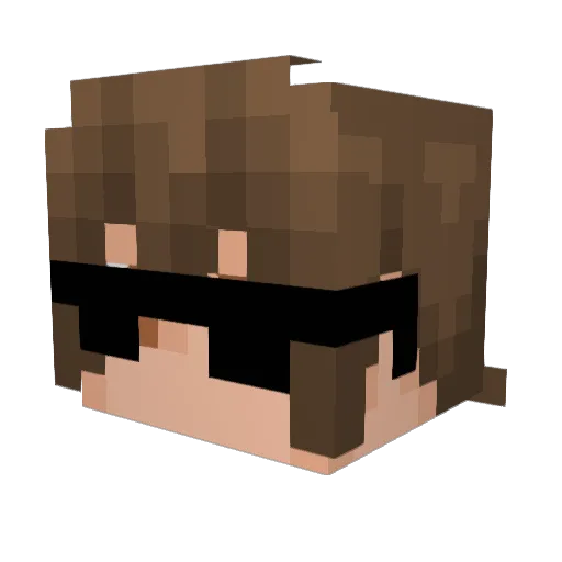 Mega_Darkray03 Minecraft avatar head, 3D render