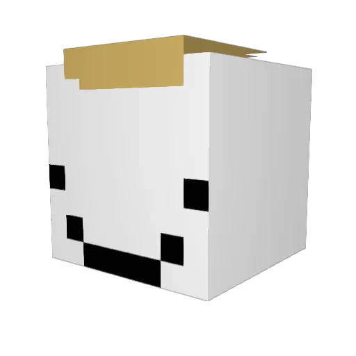 Mega_M3t Minecraft avatar head, 3D render