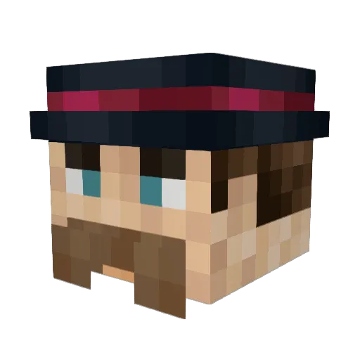 Mega_Rok Minecraft avatar head, 3D render