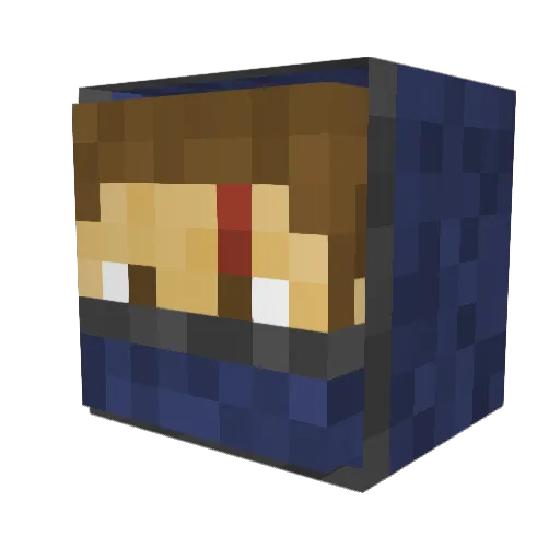 Mega_Swampert Minecraft avatar head, 3D render