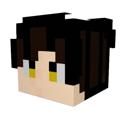 Mega_wumpus Minecraft avatar head, 3D render