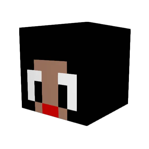 Megaan Minecraft avatar head, 3D render