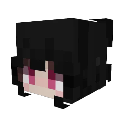 Megaarabe Minecraft avatar head, 3D render