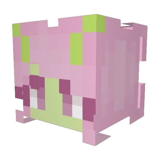 Megabickie5 Minecraft avatar head, 3D render