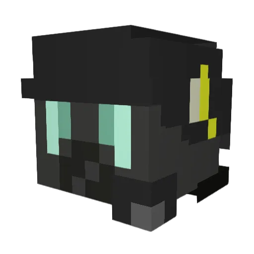 MegabotK Minecraft avatar head, 3D render