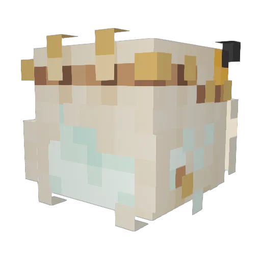 MegabreadLives Minecraft avatar head, 3D render