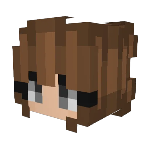 Megabytegames Minecraft avatar head, 3D render