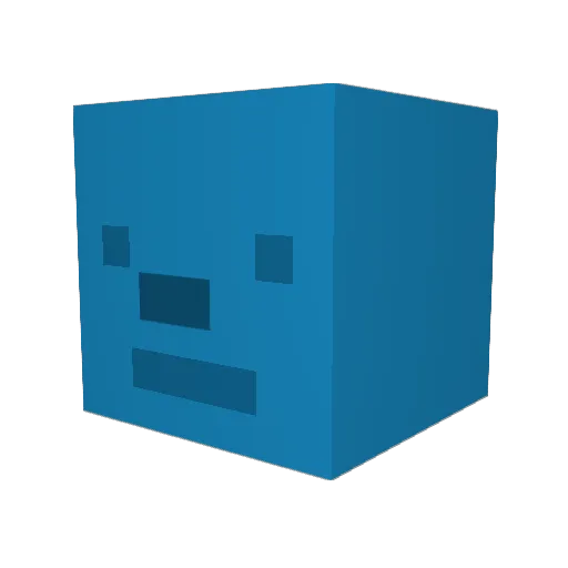 Megacorn300O Minecraft avatar head, 3D render