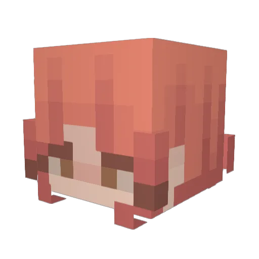 Megacrizpy Minecraft avatar head, 3D render