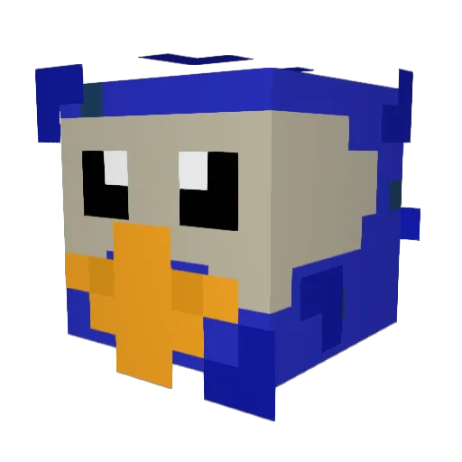 Megadodo42 Minecraft avatar head, 3D render