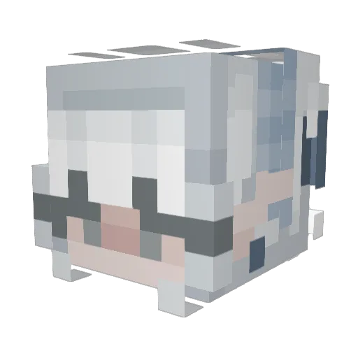 Megaera_ Minecraft avatar head, 3D render