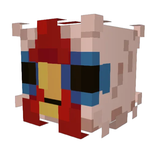 Megaguy802 Minecraft avatar head, 3D render
