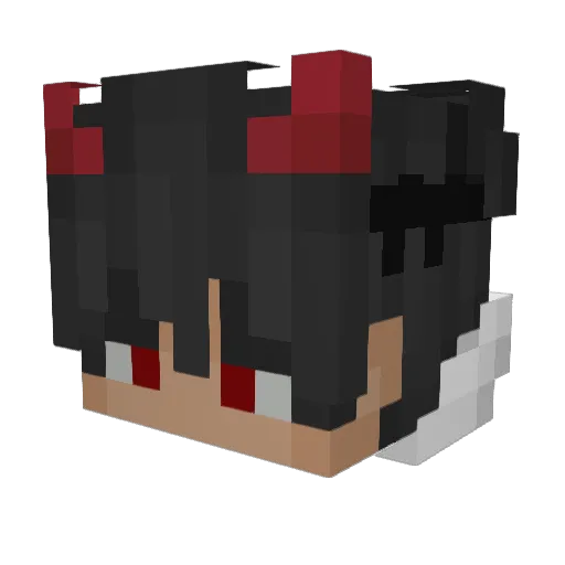 Megahoes Minecraft avatar head, 3D render