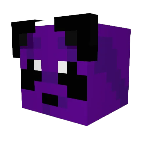 Megakurd Minecraft avatar head, 3D render