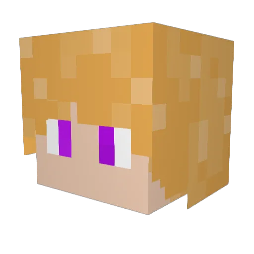 Megalodon1921 Minecraft avatar head, 3D render