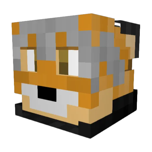 Megalodon2023 Minecraft avatar head, 3D render