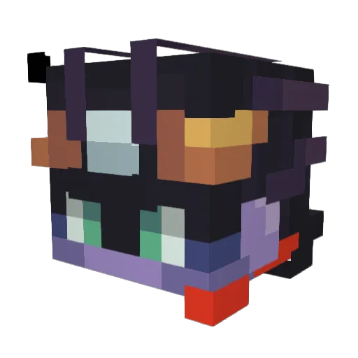 Megalodon9001 Minecraft avatar head, 3D render