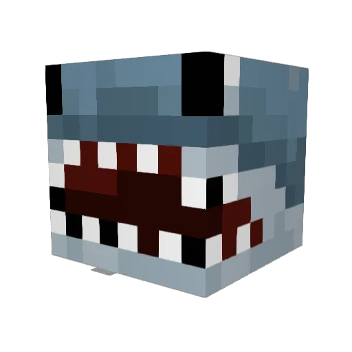 Megalodon992 Minecraft avatar head, 3D render