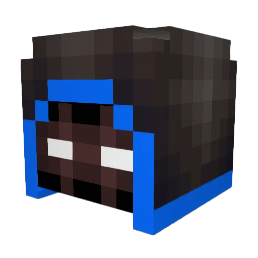 Megaman_100 Minecraft avatar head, 3D render