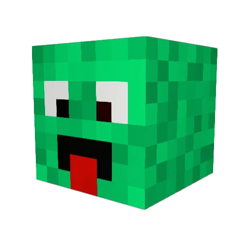 Megaman_Yeah Minecraft avatar head, 3D render