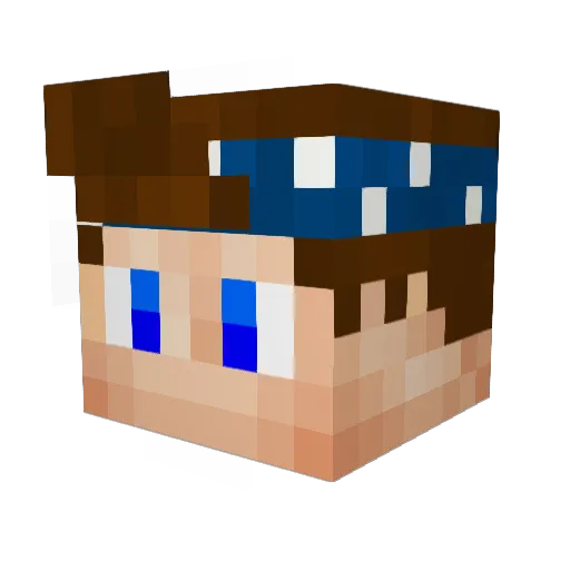 Megamaxi Minecraft avatar head, 3D render