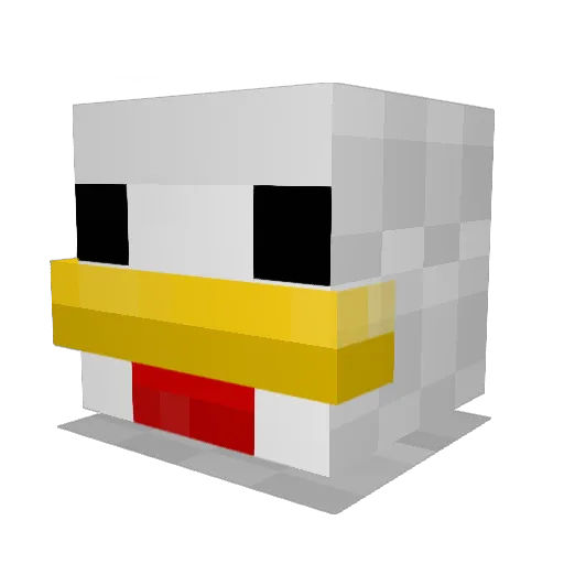 Megamind4321 Minecraft avatar head, 3D render
