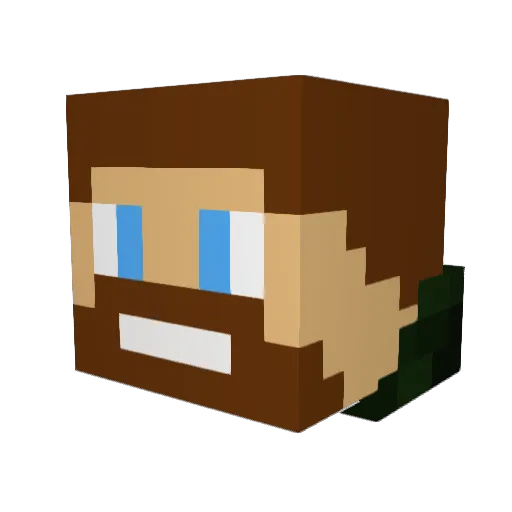 Megamind85 Minecraft avatar head, 3D render