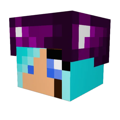 Megan2113 Minecraft avatar head, 3D render