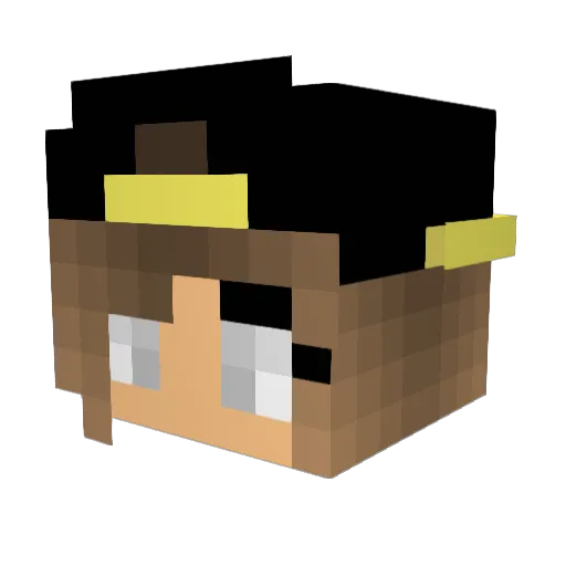 Megan514 Minecraft avatar head, 3D render