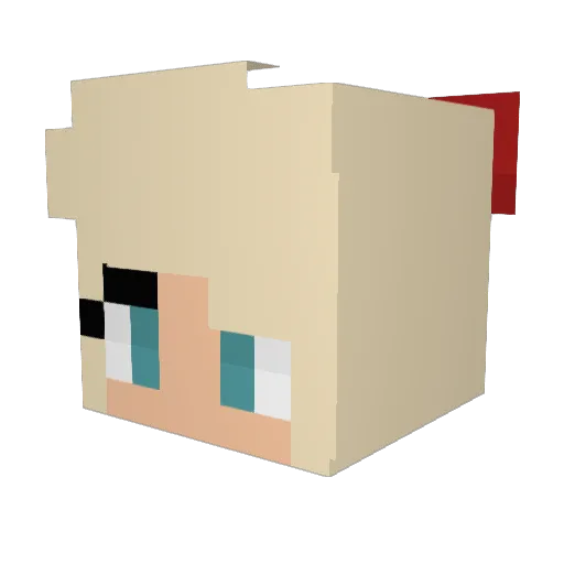 MeganC03 Minecraft avatar head, 3D render