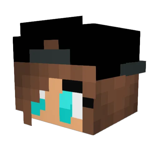 MeganCall04 Minecraft avatar head, 3D render