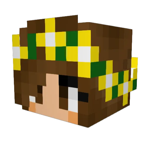 MeganJ38 Minecraft avatar head, 3D render