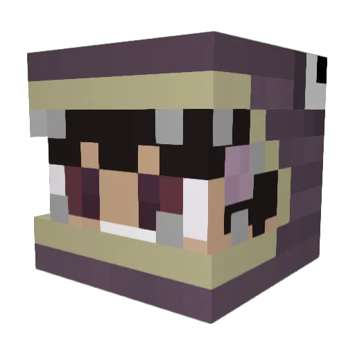 MeganSP Minecraft avatar head, 3D render