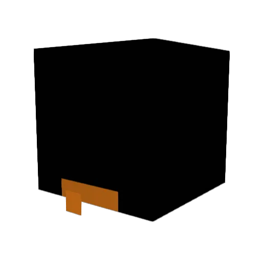 MeganTheeStallio Minecraft avatar head, 3D render