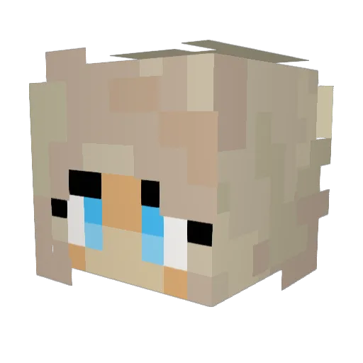 Megan_von_Hell Minecraft avatar head, 3D render