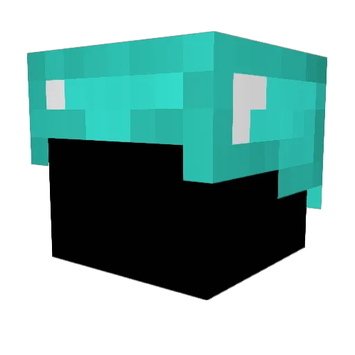 Megarrey Minecraft avatar head, 3D render