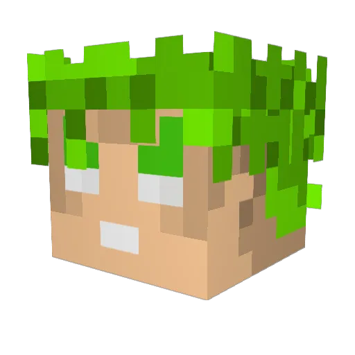 Megatallica115 Minecraft avatar head, 3D render