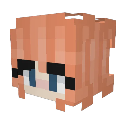 Megatron33 Minecraft avatar head, 3D render