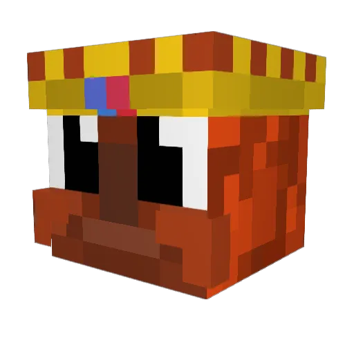 Megatron67 Minecraft avatar head, 3D render