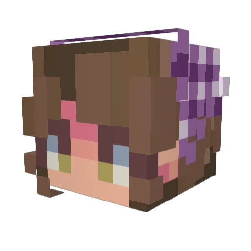 MeggoMC Minecraft avatar head, 3D render