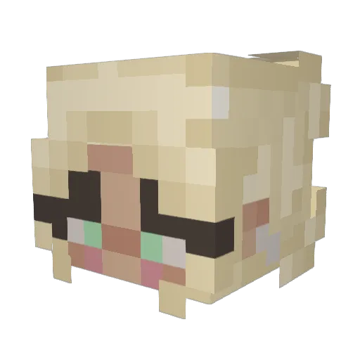 MeggyMargs Minecraft avatar head, 3D render
