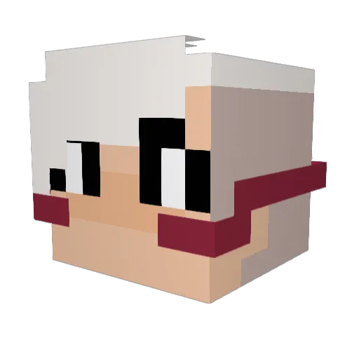 Meggymoo22 Minecraft avatar head, 3D render