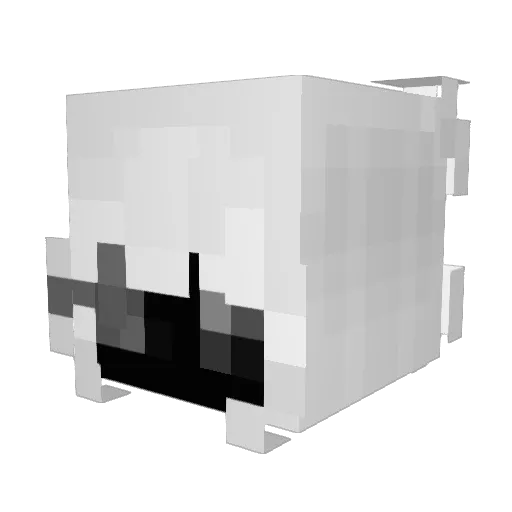 Meghan8022 Minecraft avatar head, 3D render