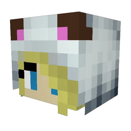 Meghan8403 Minecraft avatar head, 3D render