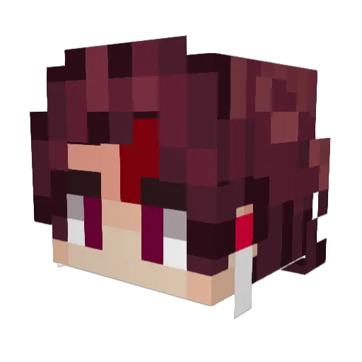 MeghanPoopMaster Minecraft avatar head, 3D render