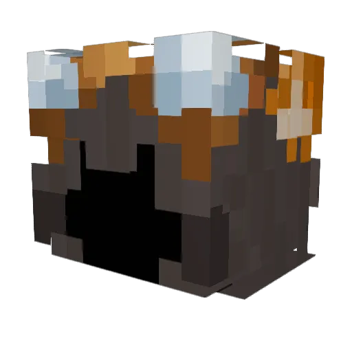 Megi_fox Minecraft avatar head, 3D render