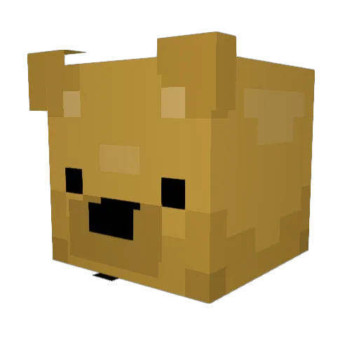 Megs33 Minecraft avatar head, 3D render