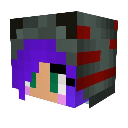 Megzo21 Minecraft avatar head, 3D render