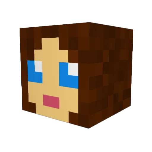 Meh42 Minecraft avatar head, 3D render