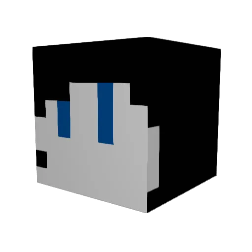 MehPallas Minecraft avatar head, 3D render